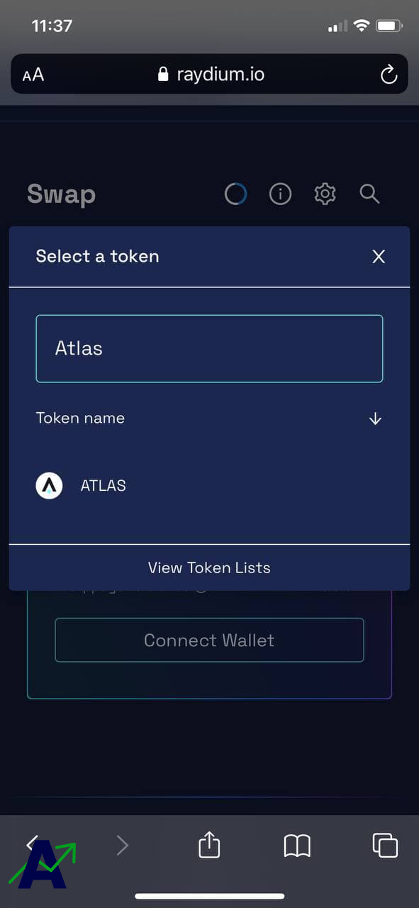 how to buy star atlas - raydium select a token