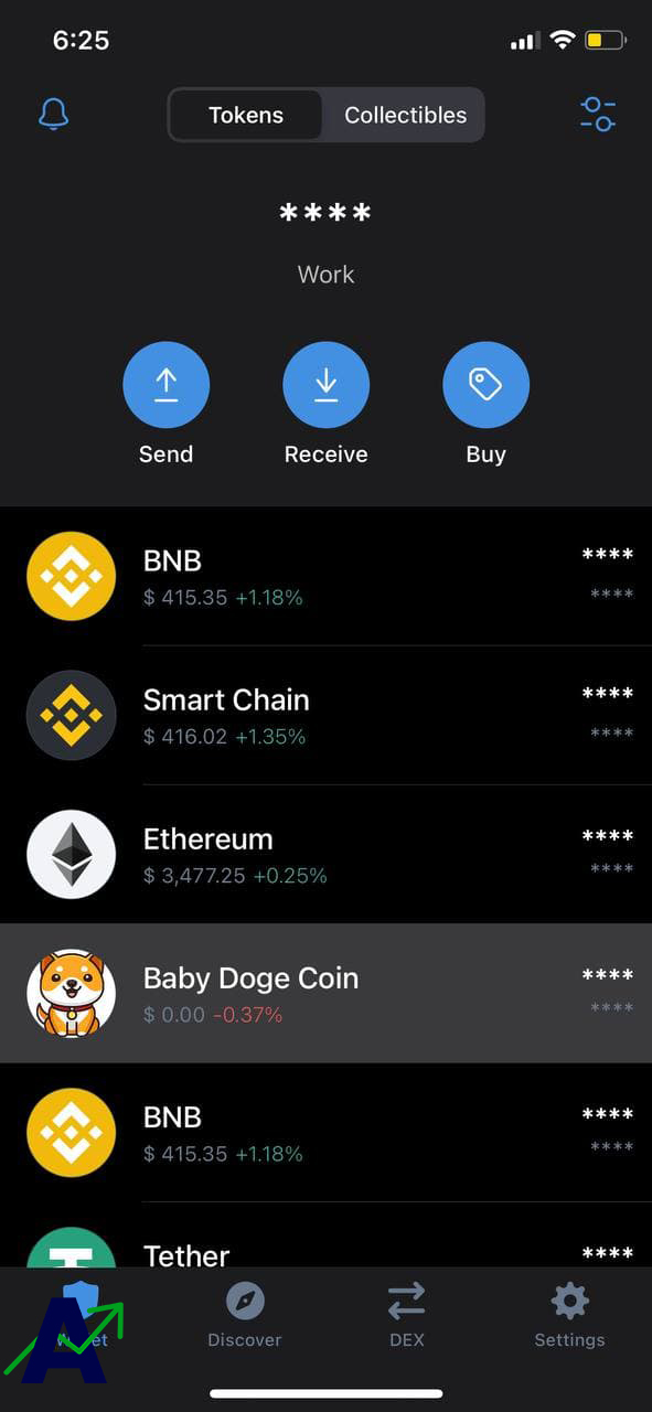 how to store babydoge on trust wallet - added token