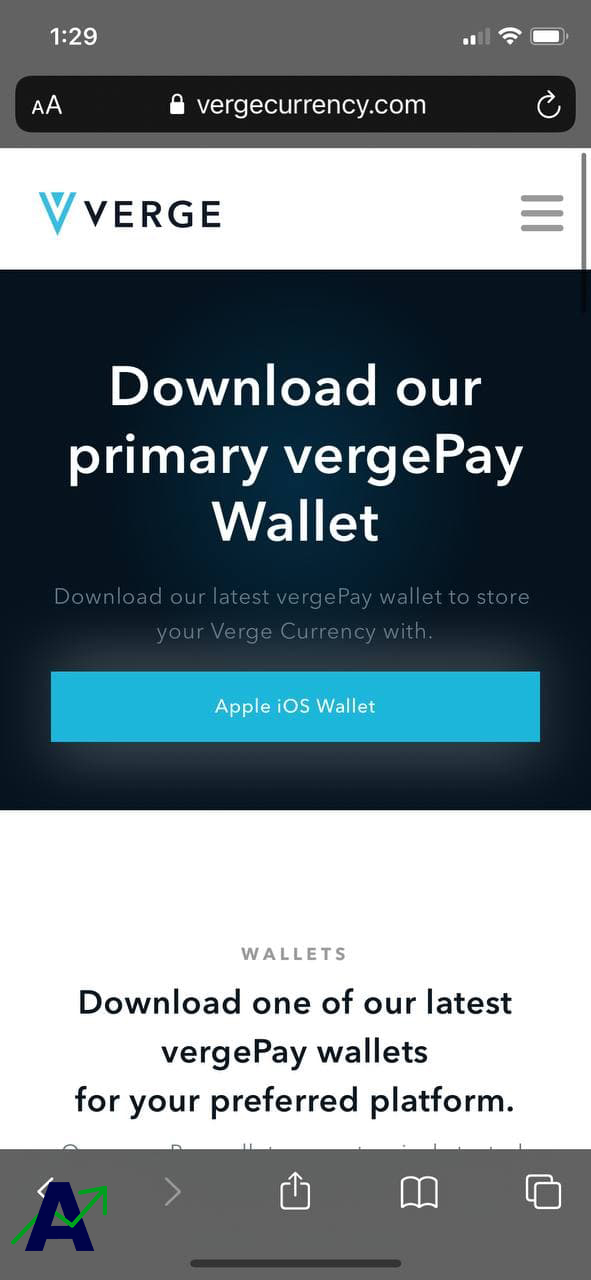 xvg coin - wallets page