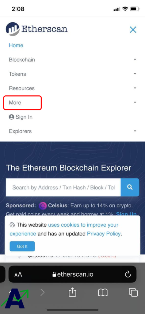 Ethereum gass fee by etherscan - 1